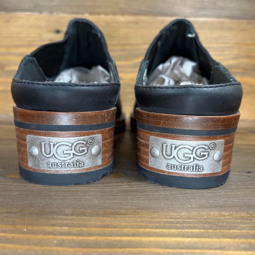 UGG Mule Leather Sheepskin Clogs - Picture 4 of 8